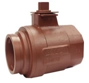 Series S Ductile Iron Threaded x Grooved End Connection Floating Ball Valve